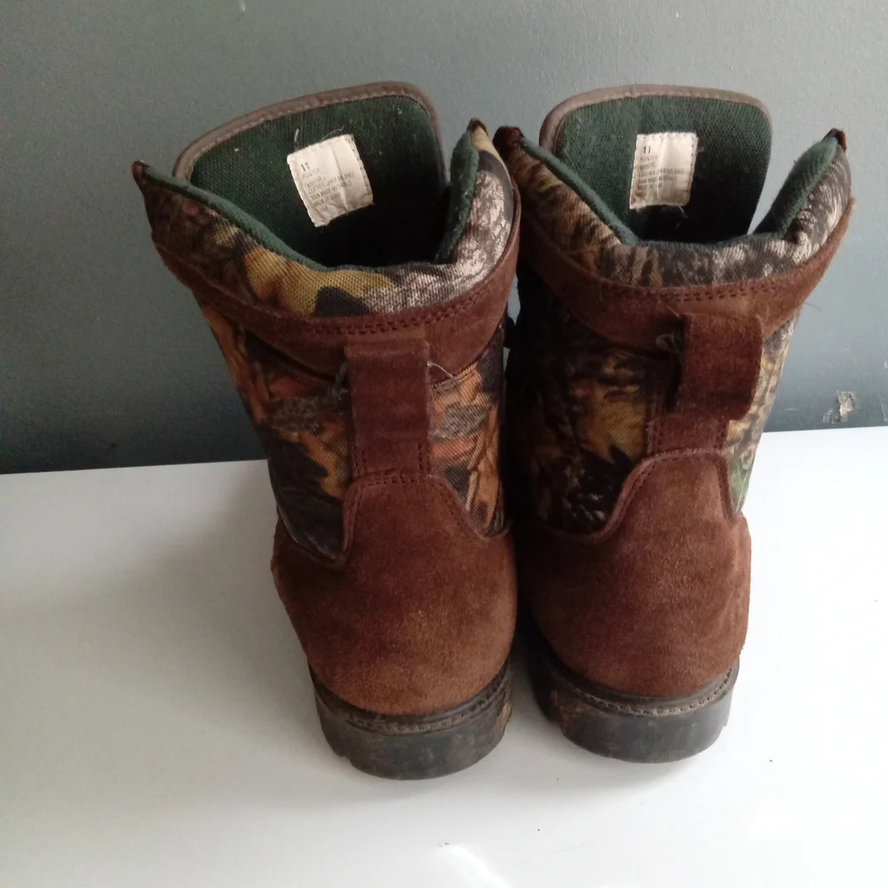 Brahma Mens Thinsulate Camo Boots Lace Up Suede Leather‎ Size 11